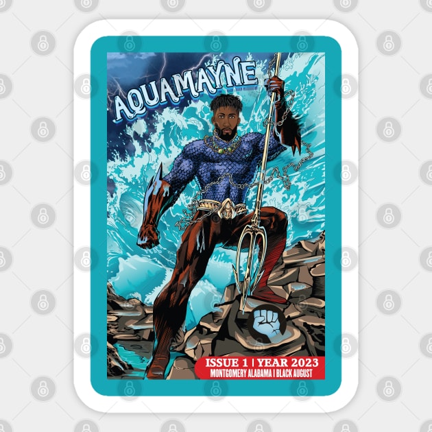 Aquamayne to the Rescue... No One is Left Behind Sticker by HotPeachezDesignCo